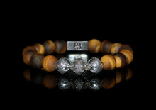 Load image into Gallery viewer, Matte Tiger&#39;s Eye and Sterling Silver