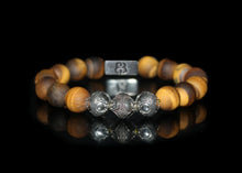 Load image into Gallery viewer, Matte Tiger&#39;s Eye and Sterling Silver