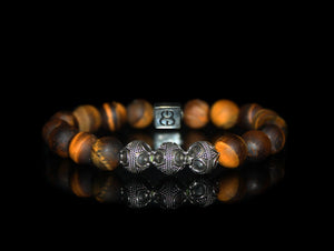 Matte Tiger's Eye and Silver