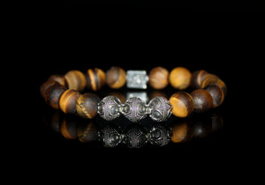 Matte Tiger's Eye and Silver