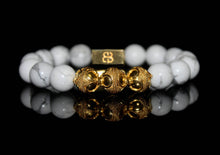 Load image into Gallery viewer, White Howlite and Gold