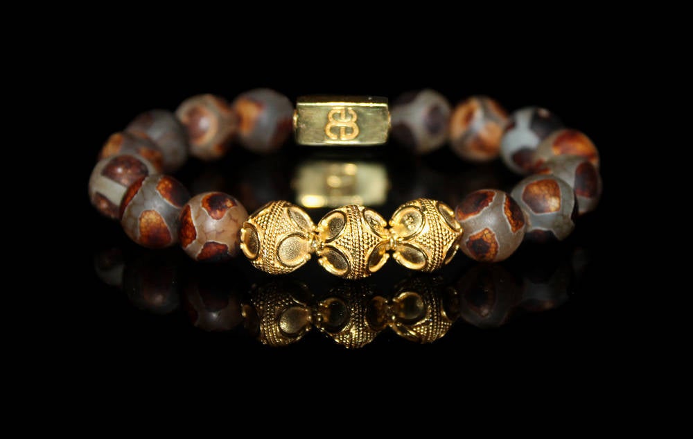 Tibetan Agate and Gold