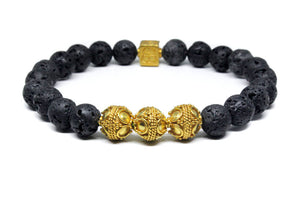 Lava Stone and Gold