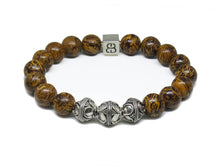Load image into Gallery viewer, Elephant Skin Jasper and Silver