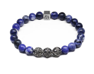 Sodalite and Sterling Silver