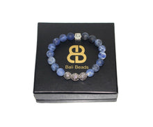 Load image into Gallery viewer, Matte Sodalite and Sterling Silver