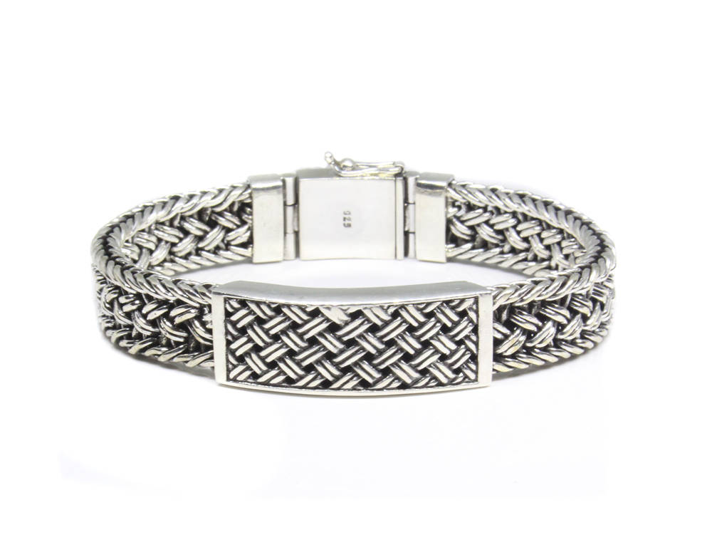 Solid Sterling Silver Weave