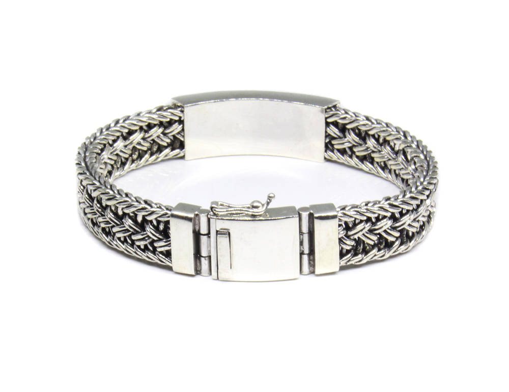 Solid Sterling Silver Weave