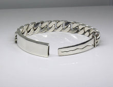 Load image into Gallery viewer, FREE ENGRAVING Heavy Duty Sterling Silver Curb