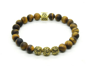 Matte Tiger's Eye and Gold Vermeil
