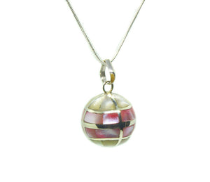 Sterling Silver Pink Sea Shell