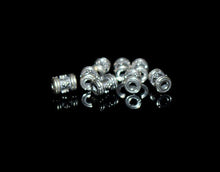 Load image into Gallery viewer, Lof of 8 x 6mm Sterling Silver Spacer Beads