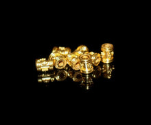 Load image into Gallery viewer, Lof of 8 x 6mm 22k Gold Vermeil Spacer Beads