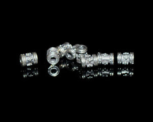 Lof of 8 x 6mm Sterling Silver Spacer Beads