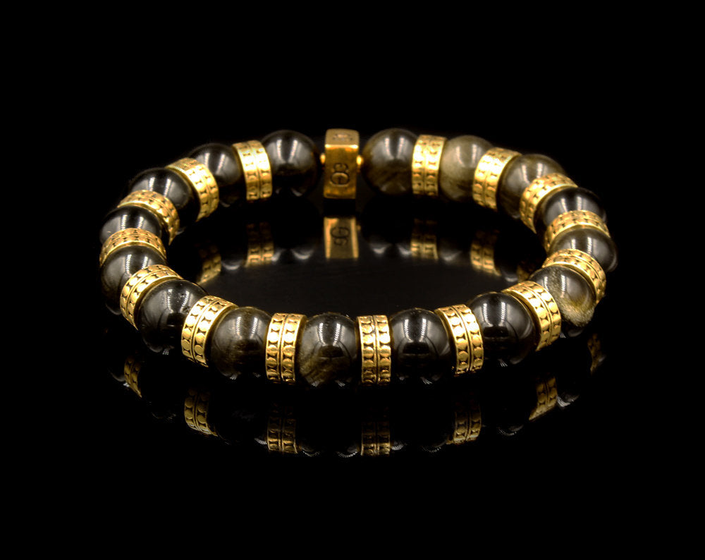 Golden Obsidian and Gold Vermeil