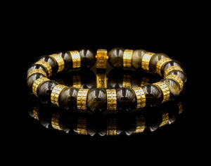 Golden Obsidian and Gold Vermeil
