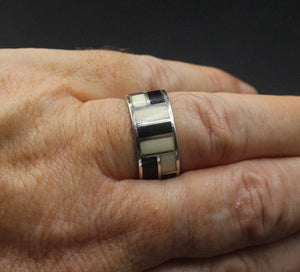Sterling Silver and Horn Ring