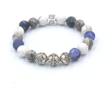 Load image into Gallery viewer, Sodalite, Howlite, and Grey Jasper