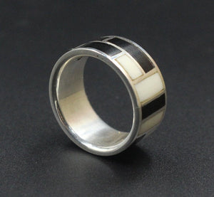 Sterling Silver and Horn Ring