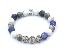 Load image into Gallery viewer, Sodalite, Howlite, and Grey Jasper