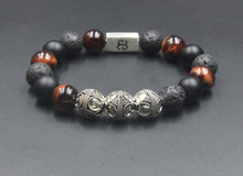 Load image into Gallery viewer, Onyx, Lava, and Red Tiger&#39;s Eye