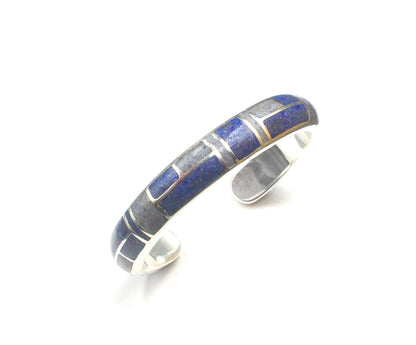 Sodalite and Silver Cuff