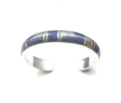 Sodalite and Silver Cuff