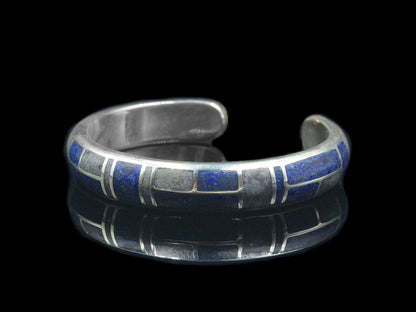 Sodalite and Silver Cuff