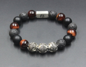 Onyx, Lava, and Red Tiger's Eye