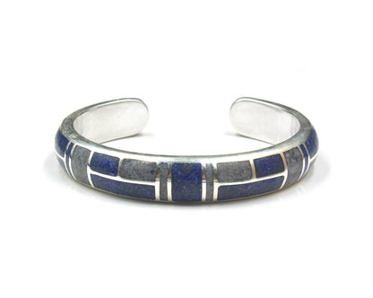 Sodalite and Silver Cuff