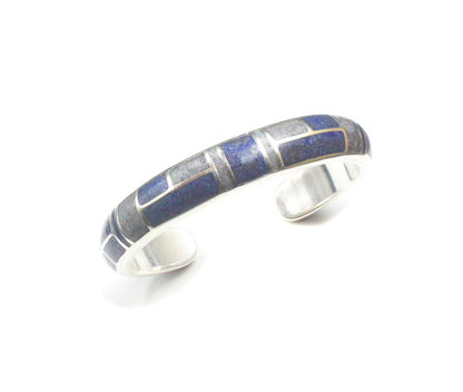 Sodalite and Silver Cuff