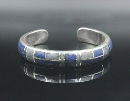 Sodalite and Silver Cuff