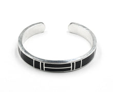 Load image into Gallery viewer, Black Buffalo Horn and Sterling Silver