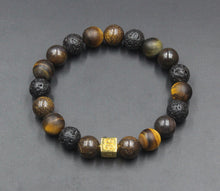 Load image into Gallery viewer, Bronzite, Tiger&#39;s Eye, and Lava