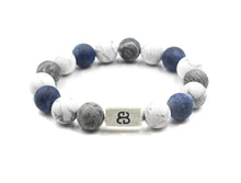 Load image into Gallery viewer, Howlite, Sodalite, and Grey Jasper