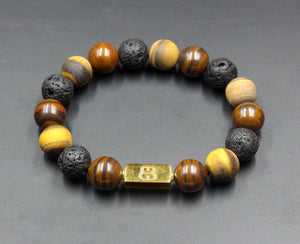 Tiger Iron, Lava, and Matte Tiger's Eye