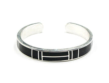 Load image into Gallery viewer, Black Buffalo Horn and Sterling Silver