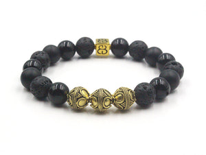 Black Onyx, Lava, and Gold
