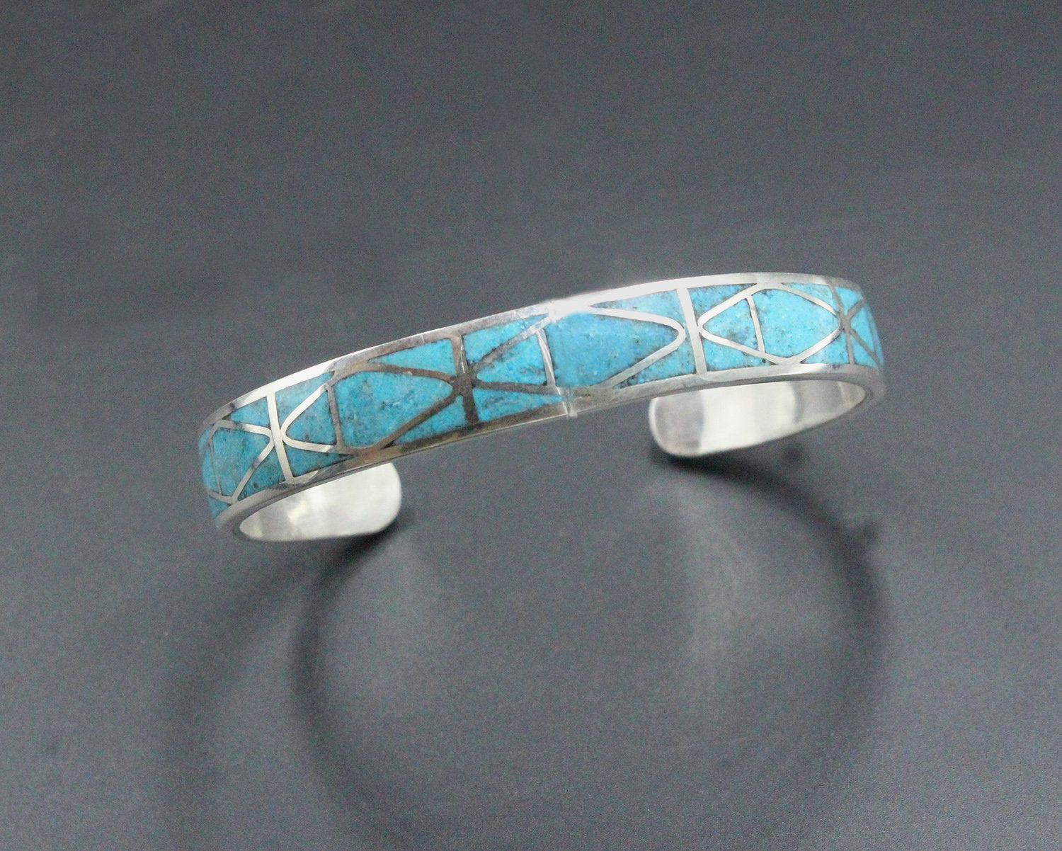 Turquoise and Sterling Silver Cuff Bracelet, Silver Cuff Bracelet