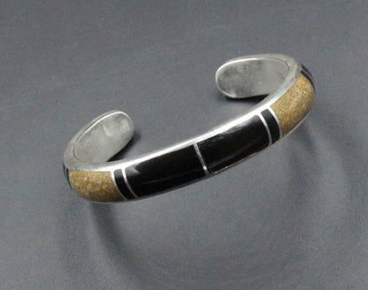 Black Onyx and Jasper Cuff