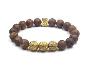 Tibetan Agate and Gold