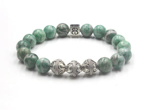 Qinghai Jade and Sterling Silver