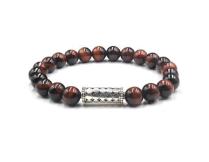 Red Tiger's Eye Sterling Silver