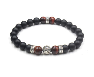 Onyx, Red Tiger's Eye and Silver
