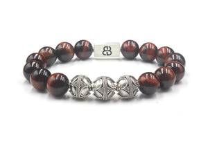 Red Tiger's Eye and Silver