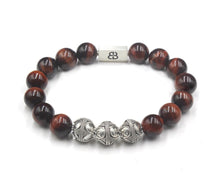 Load image into Gallery viewer, Red Tiger&#39;s Eye and Silver