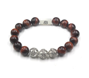 Red Tiger's Eye and Silver