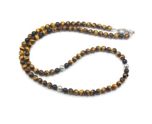 Load image into Gallery viewer, Tiger&#39;s Eye and Sterling Silver