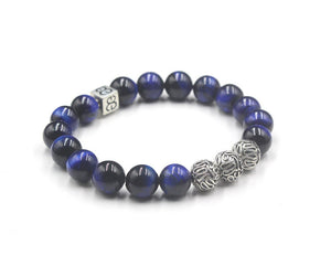 Blue Tiger's Eye and Silver