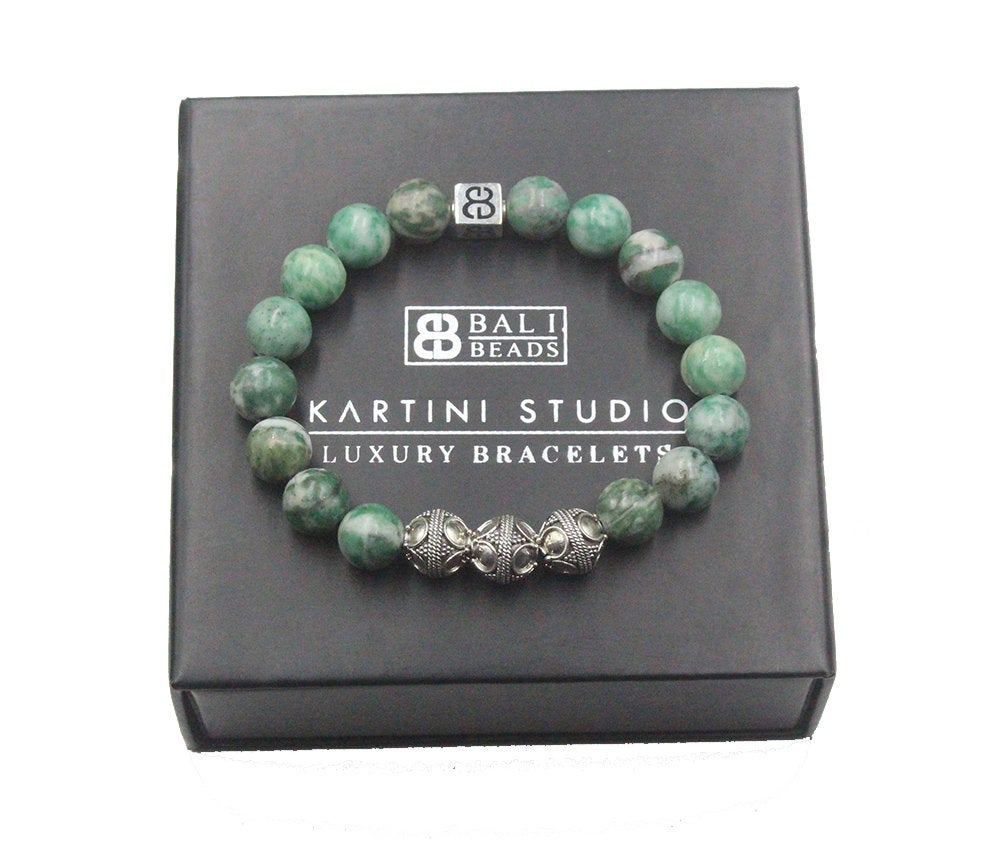 Qinghai Green Jade Beads
